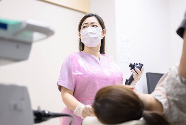八丁堀いしかわ内科クリニックの検査の様子