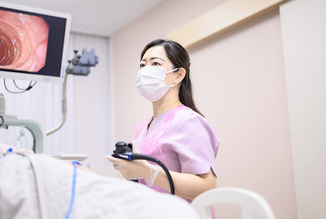 八丁堀いしかわ内科クリニックの内視鏡検査の様子