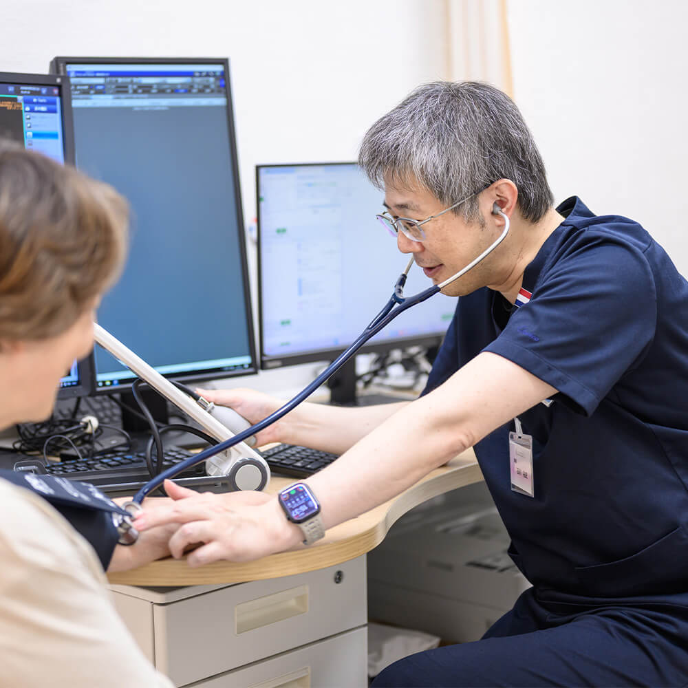 八丁堀いしかわ内科クリニックの診察の様子