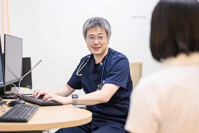 八丁堀いしかわ内科クリニックの診察の様子