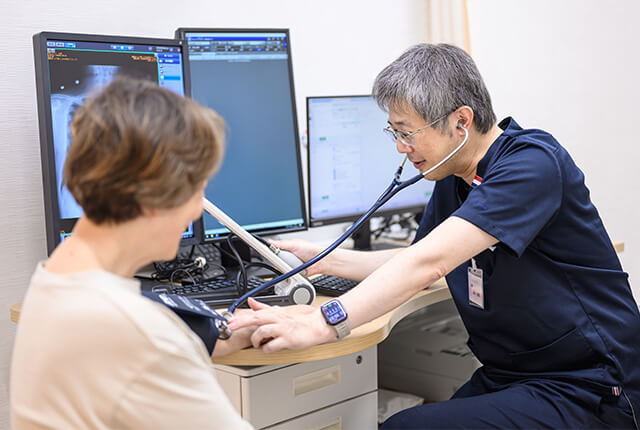 八丁堀いしかわ内科クリニックの診察の様子