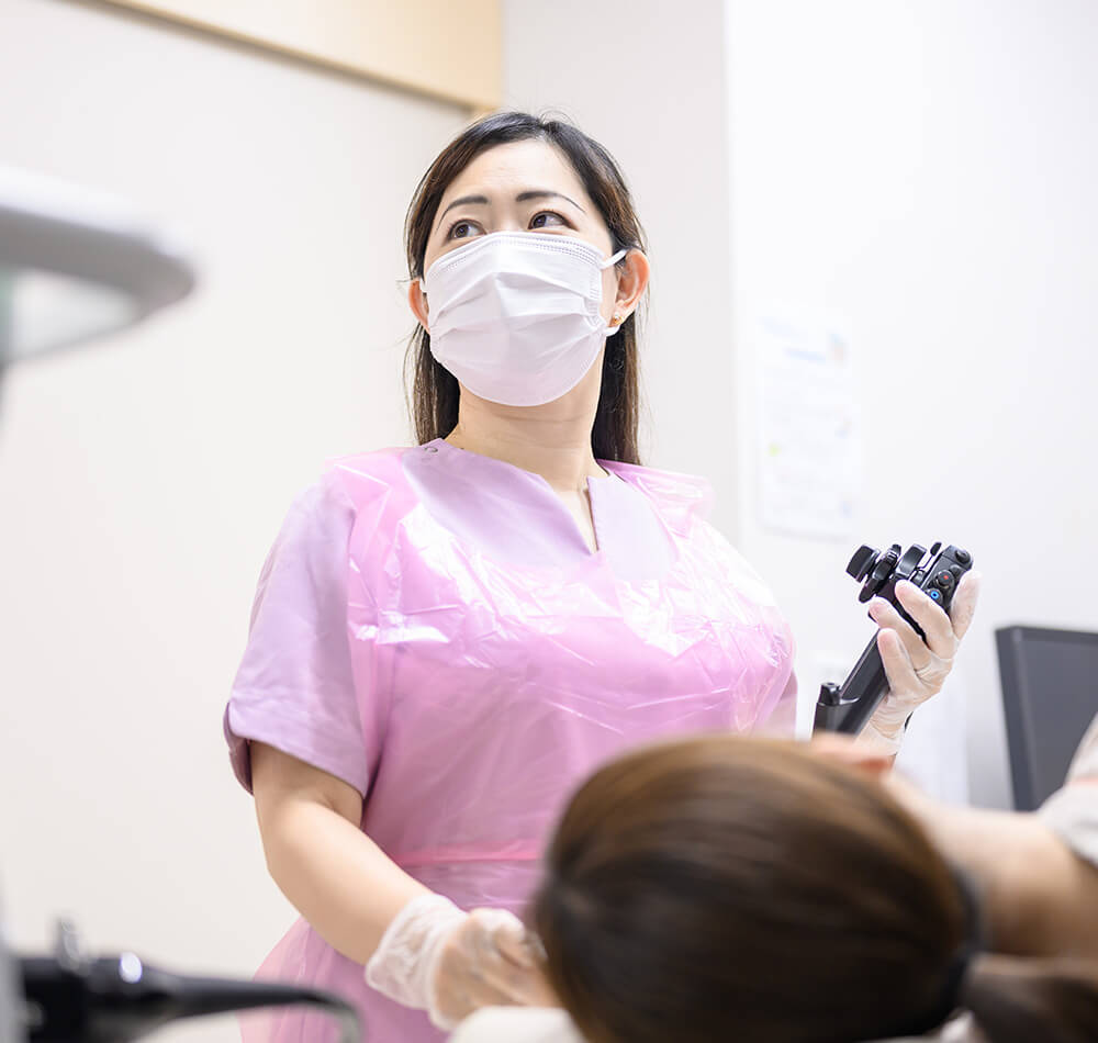 八丁堀いしかわ内科クリニックの胃カメラ検査の様子